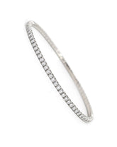 Capri Bracelet 2.27ctw lab diamond white gold flex bangle 10k