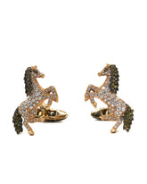 Capri Custom 2.07ctw custom diamond horse rose gold cufflings 18K