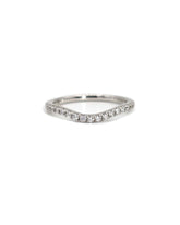 Capri Diamond Band 0.19ctw diamond white gold curve band 18K