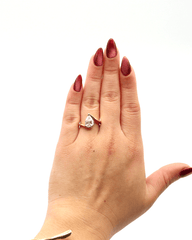 Capri Engagement Ring 1.90ct Pear cut lab diamond solitaire ring in 14ky