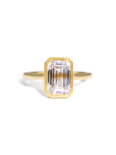 Capri Engagement Ring 2.21ctw emerald cut lab diamond solitaire ring in 14ky