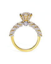 Capri Engagement Ring 2.62ctw lab diamond with ring in 10ky