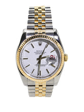 Capri Jewelers Arizona Watches Rolex Datejust 36mm White Dial Jubilee two tone Watch