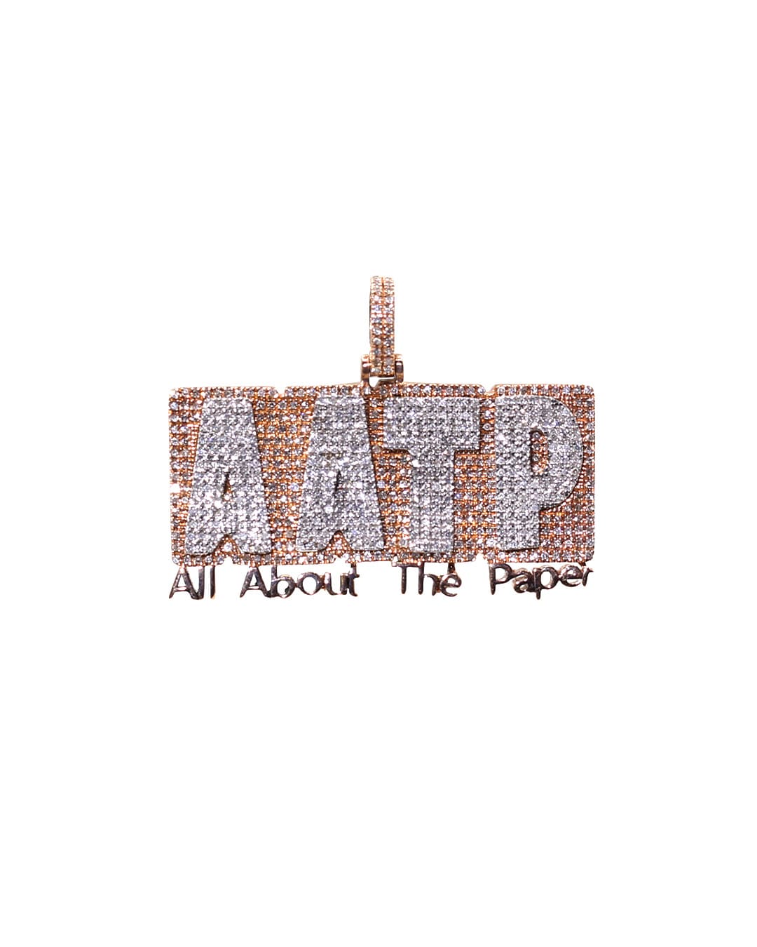 Capri Pendant 0.88ctw diamond All About The Paper rose gold pendant 10K