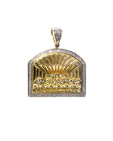 Capri Pendant 1/4ctw diamond last supper gold pendant 10K