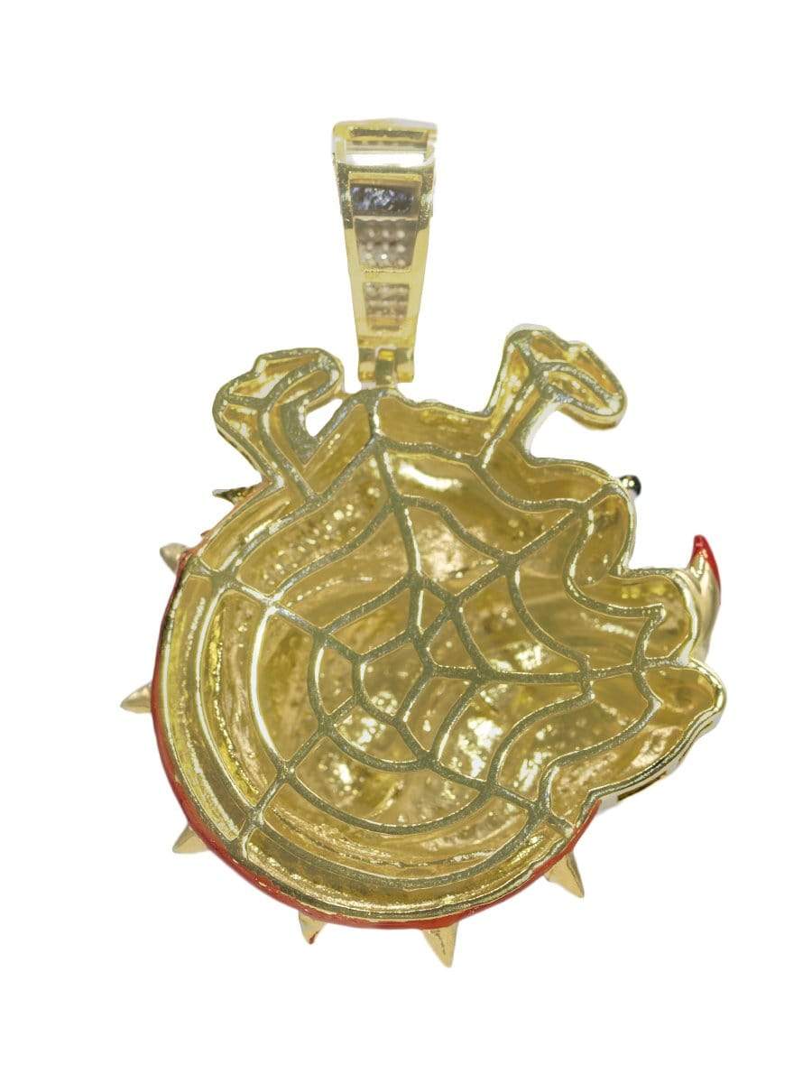 Capri Pendant Angry Bulldog Diamond Gold Pendant 10K