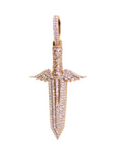Capri Pendant Sword with wings diamond pendant