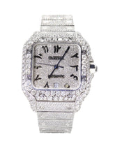 Capri Watches Custom Cartier Santos 40mm with diamonds and arabic markers watch