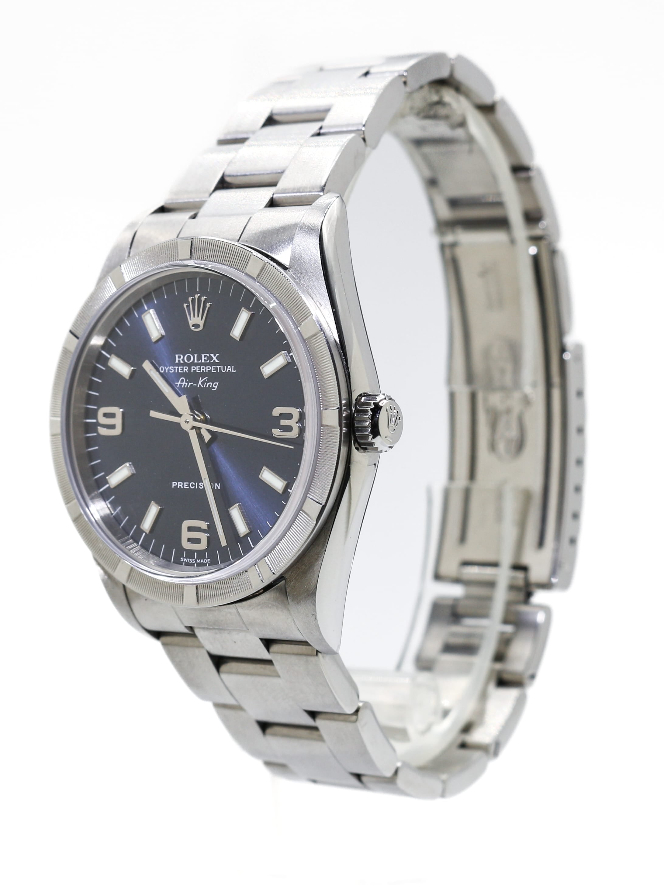 Capri Watches Rolex Air King Blue Dial Watch