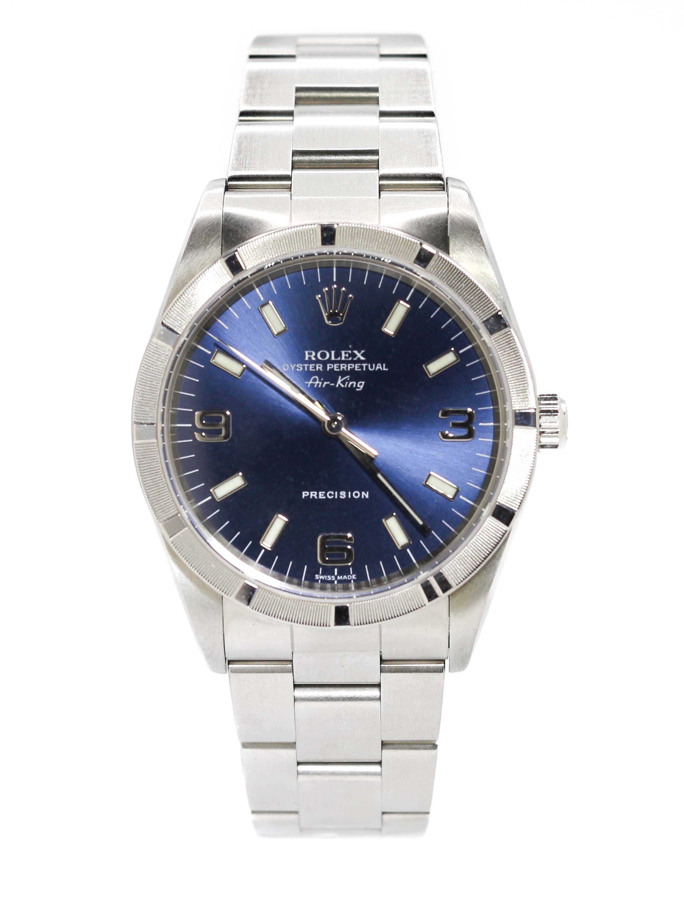 Capri Watches Rolex Air King Blue Dial Watch