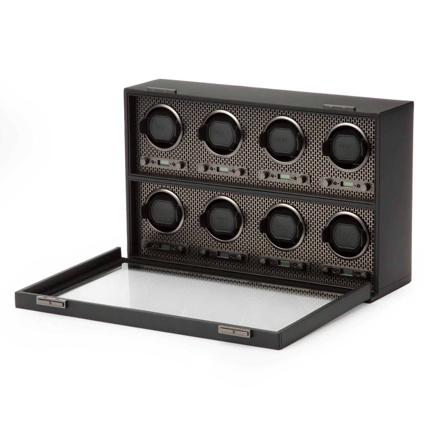 Wolf1834 Watch Winder Axis 8 Piece Watch Winder-Powder Coat