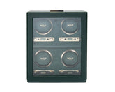 Wolf1834 Watch Winder British Racing 4 Piece Watch Winder-Green