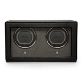 Wolf1834 Watch Winder Cub Double Watch Winder with Cover-Black