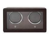 Wolf1834 Watch Winder Cub Double Watch Winder with Cover-Brown