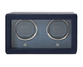 Wolf1834 Watch Winder Double Watch Winder with Cover-Navy