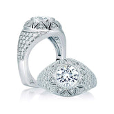 A. Jaffe Engagement Ring A. Jaffe Signature Dome Shape Engagement Ring MES653