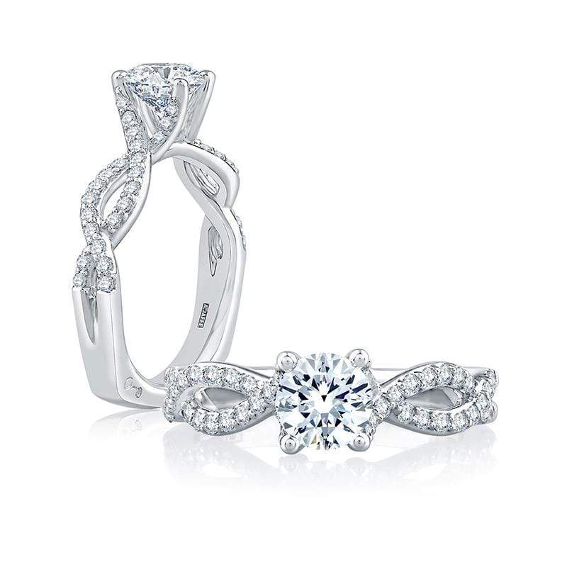 A. Jaffe Engagement Ring A. Jaffe Twisted Band Signature Ring MES528