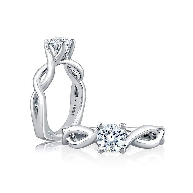 A. Jaffe Engagement Ring A. Jaffe Twisted Shank Engagement Ring MES527