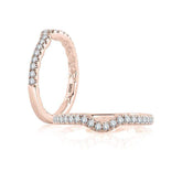 A. Jaffe Wedding Band A. Jaffe Curved Diamond Wedding Band MR2158Q
