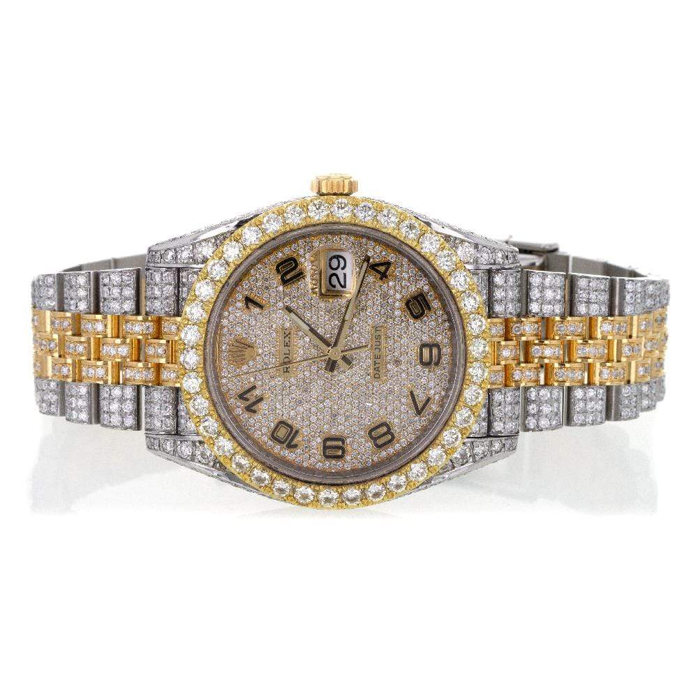 Capri Custom Watch Custom Diamond Rolex DateJust II 41MM Two-Tone Gold Face Watch