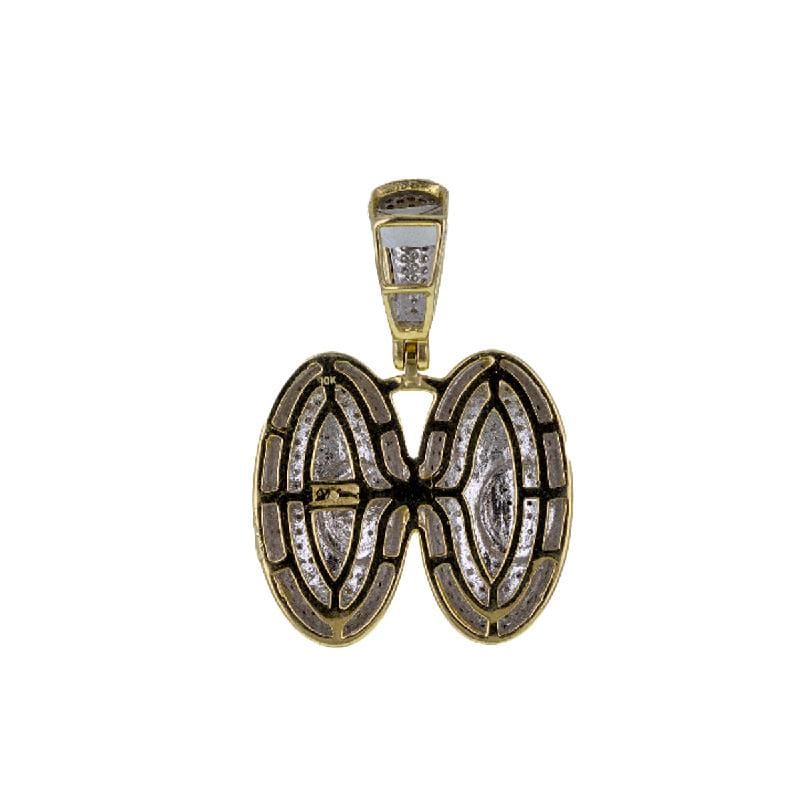 Capri Pendant 0.82ctw Diamond Eyes Emoji Pendant 10K