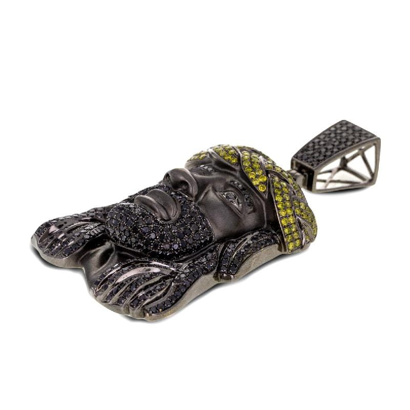 Capri Pendant 12.50 Black Diamond Jesus Pendant 10K