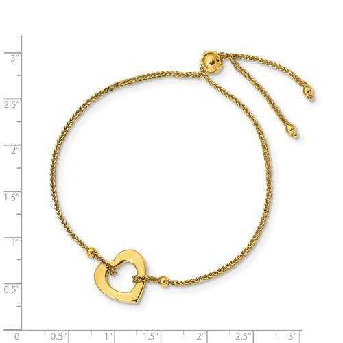 Capri_Q Bracelet Heart Adjustable Bracelet 14K