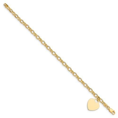 Capri_Q Bracelet Heart Charm Bracelet 14K