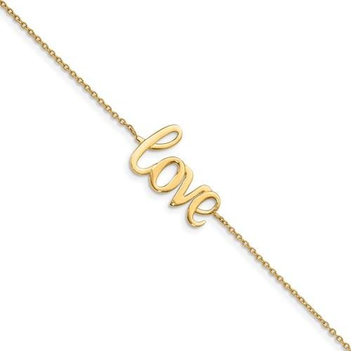 Capri_Q Bracelet Polished LOVE Bracelet 14K