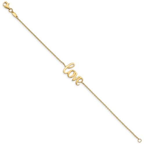 Capri_Q Bracelet Polished LOVE Bracelet 14K