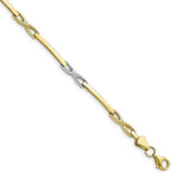 Capri_Q Bracelet Two Tone Polished Bracelet 10K