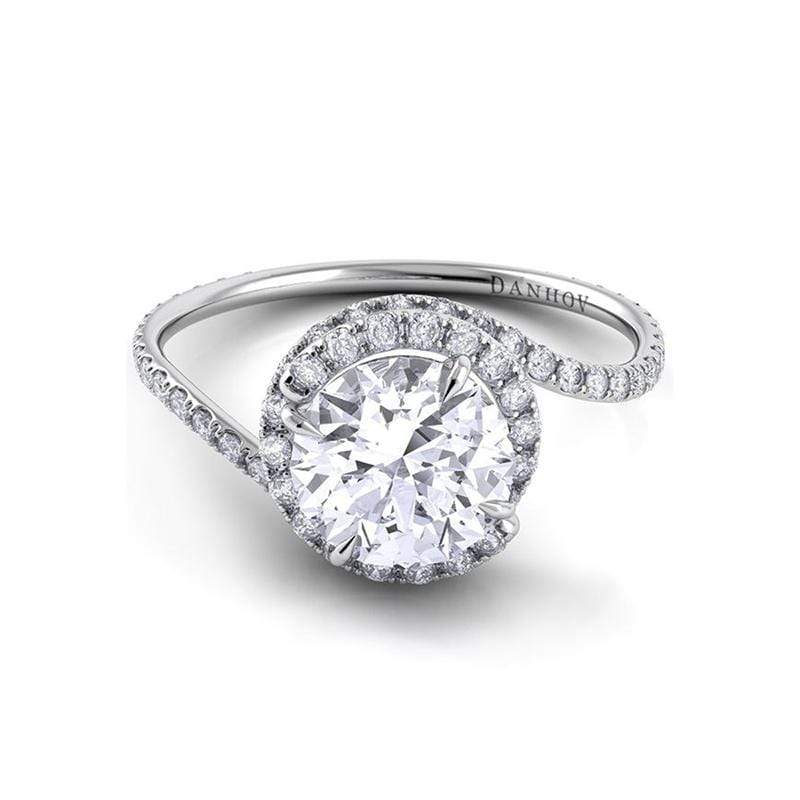 Danhov Engagement Ring Danhov Abbraccio Twisted Pave Ring AE100