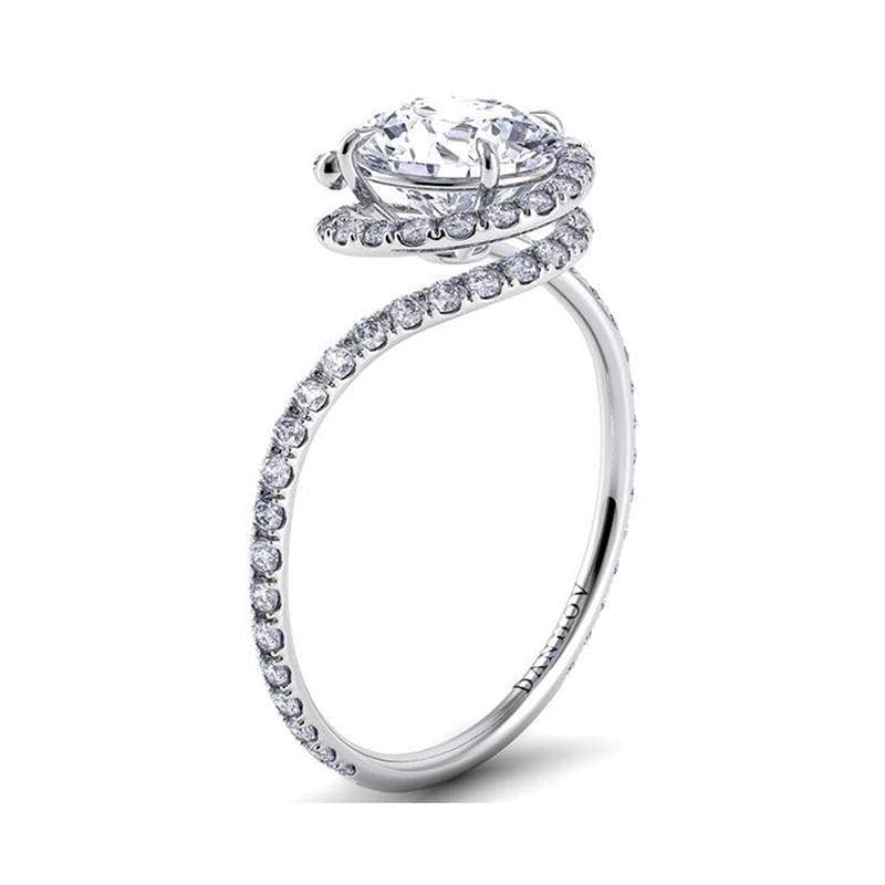 Danhov Engagement Ring Danhov Abbraccio Twisted Pave Ring AE100