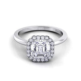Danhov Engagement Ring Danhov Per Ler Asscher Cut Ring LE104-AS