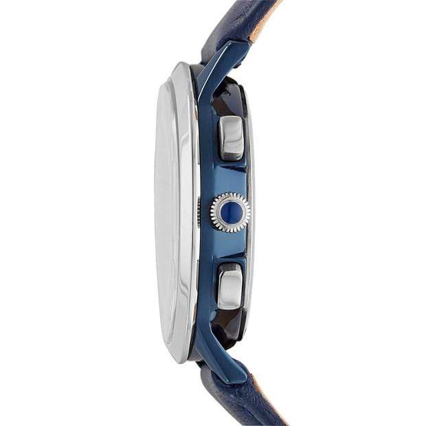 Fossil Watches Fossil Abilene Chronograph Blue Leather Watch 34mm CH3072P