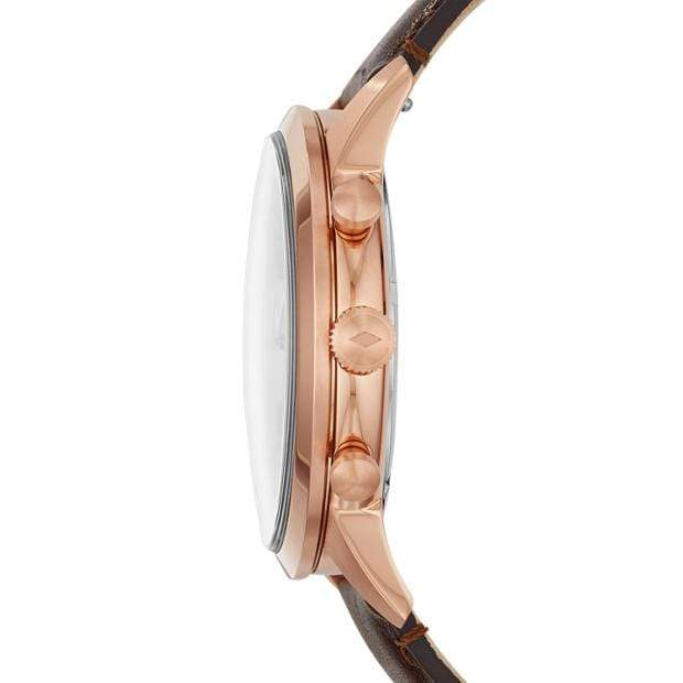 Fossil Watches Fossil Townsman Chronograph Java Leather Watch 44mm FS5468P