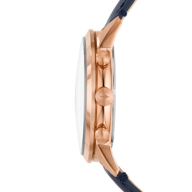 Fossil Watches Fossil Townsman Chronograph Navy Leather Watch 44mm FS5436P