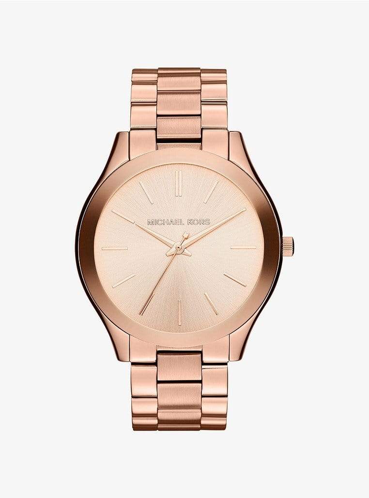 Michael Kors Watches Michael Kors Oversized Slim Runway Rose Gold-Tone Watch 42mm MK3197