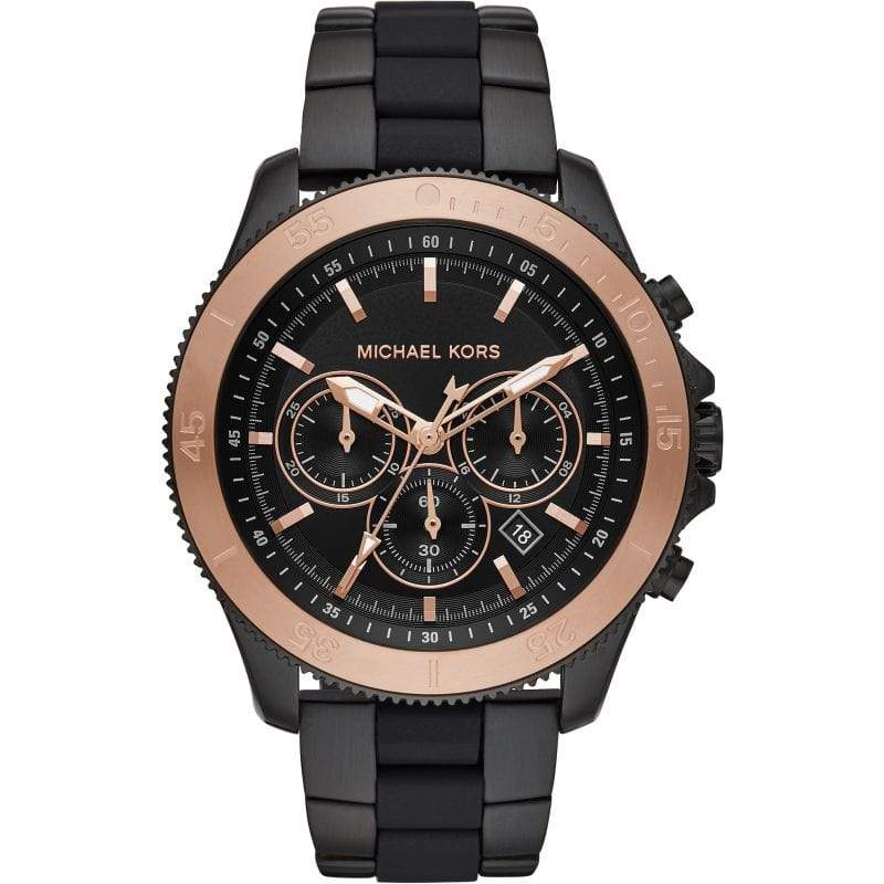 Michael Kors Watches Michael Kors Theroux Chronograph Quartz Black Dial Men's Watch 44.5mm MK8666