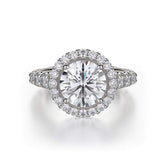 Michael M Engagement Ring Micahel M Europa R440-2 Platinum