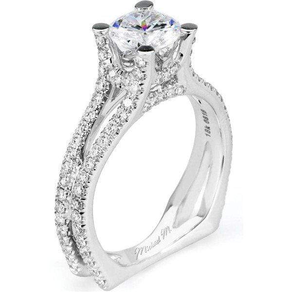 Michael M Engagement Ring Michael M Europa Pave R526-1