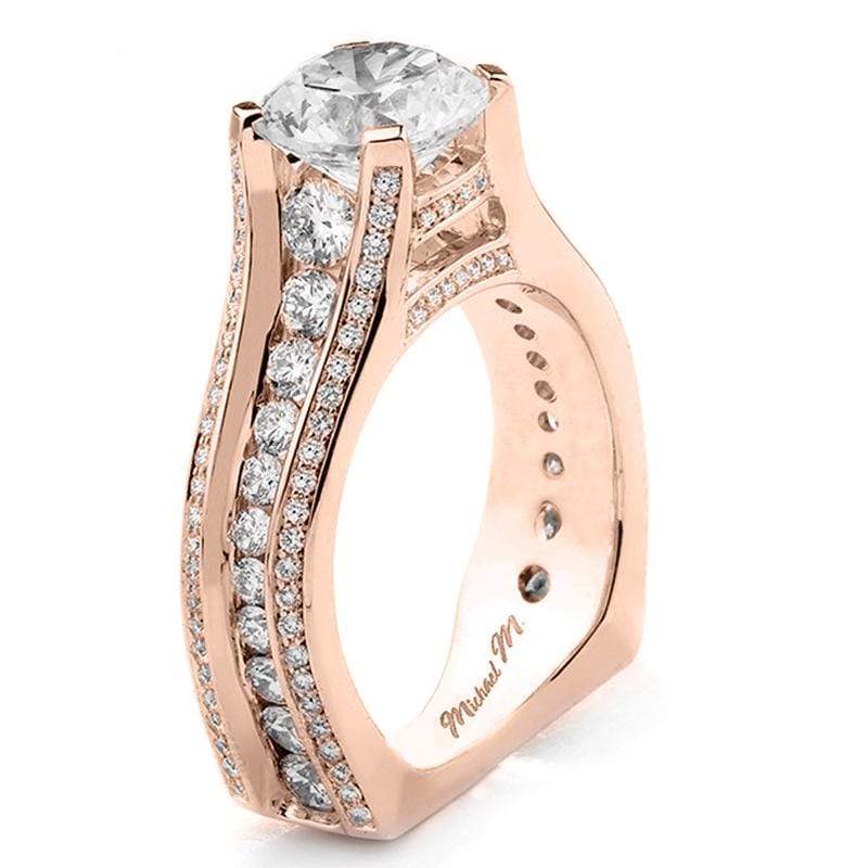 Michael M Engagement Ring Michael M R658-2 18K