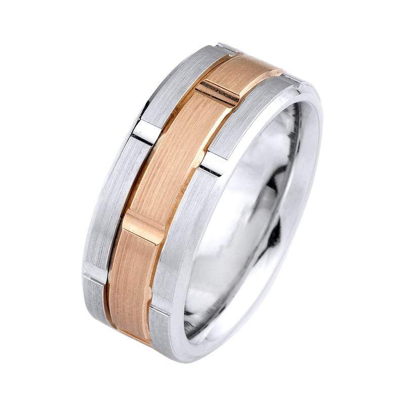 Michael M Wedding Band Michael M Two Tone Wedding Band MB-115