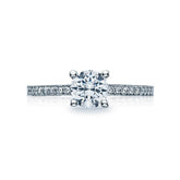 Tacori Engagement Ring Tacori 0.16ctw Diamond Sculpted Crescent Half way Ring 18K