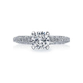 Tacori Engagement Ring Tacori 0.22ctw Diamond Classic Crescent Ring 18K