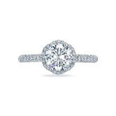 Tacori Engagement Ring Tacori 0.33ctw Diamond Petite Crescent Soid Bottom Ring 18K