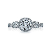 Tacori Engagement Ring Tacori 0.35ctw Diamond Dantela Halfway Sculted Crescent Ring 18K