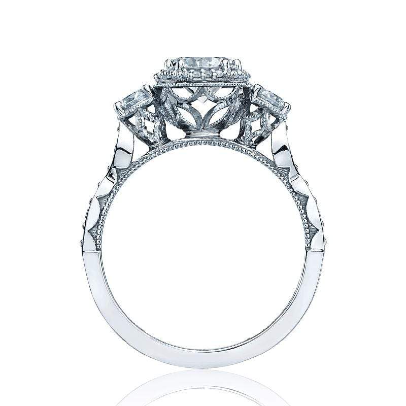 Tacori Engagement Ring Tacori 0.35ctw Diamond Dantela Halfway Sculted Crescent Ring 18K