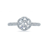 Tacori Engagement Ring Tacori 0.49ctw Diamond Petite Crescent Solid Bottom Ring 18K