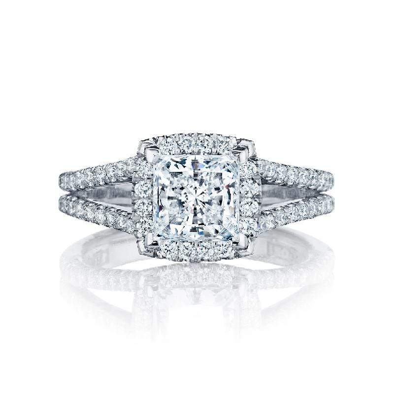 Tacori Engagement Ring Tacori 0.58ctw Diamond Petite Crescent Split Half Way Ring 18K
